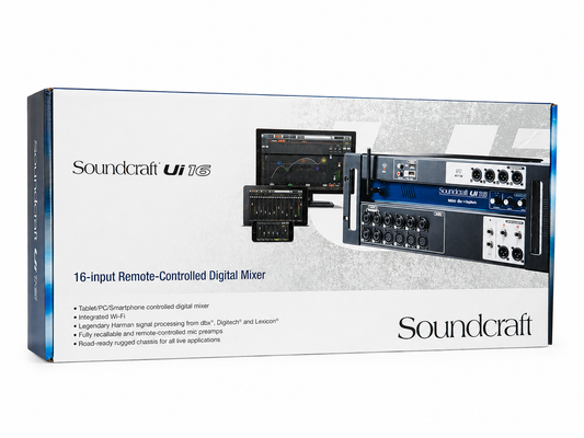 Soundcraft Ui16 16-Input Remote-Controlled Digital Mixer with Built-In Wi-Fi